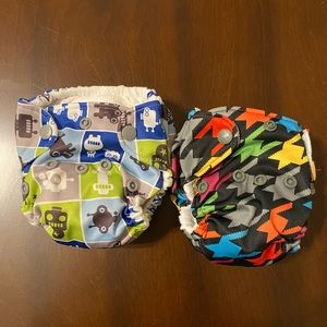 Two Lil Joey Newborn AIO Cloth Diapers